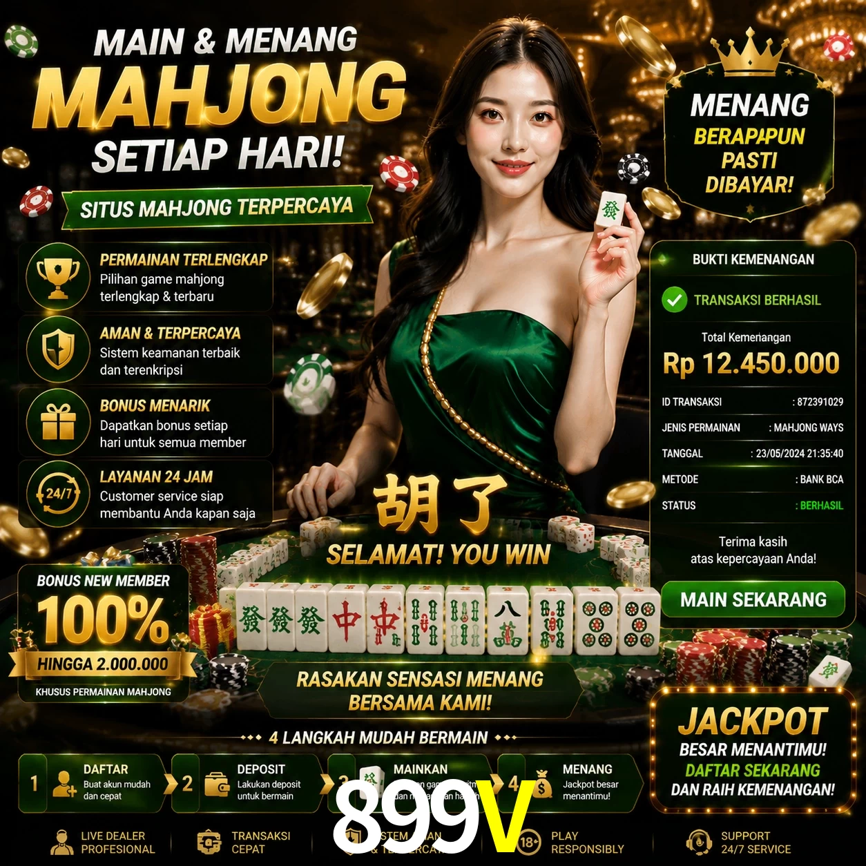 Ganhar e sacar na 899V
